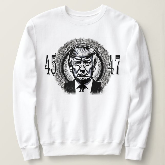 Moletom Donald Trump 45/47 (Frente do Design)
