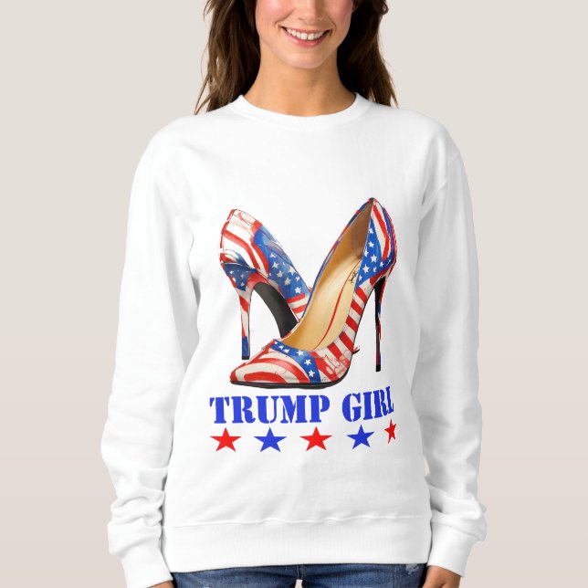 MOLETOM DONALD TRUMP GIRL (Frente)