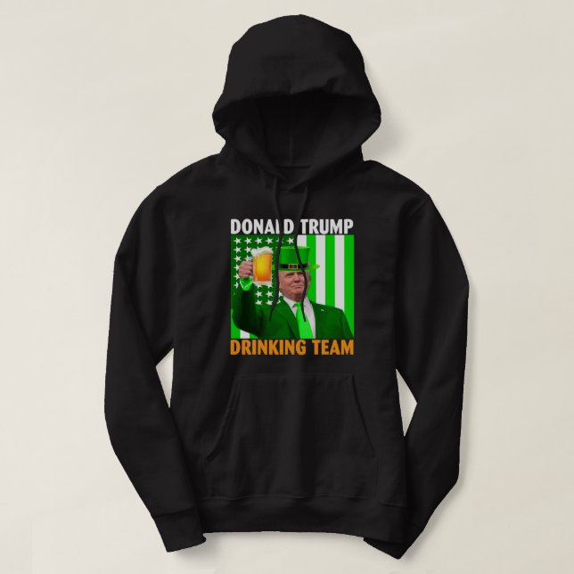 Moletom Donald Trump Team Draft Beer Clover Patri (Frente do Design)