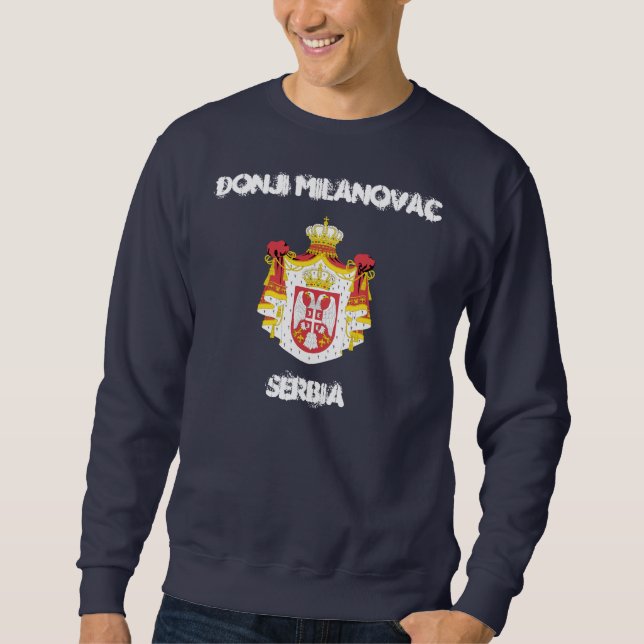 Moletom Donji Milanovac, Sérvia com casaco de armas (Frente)