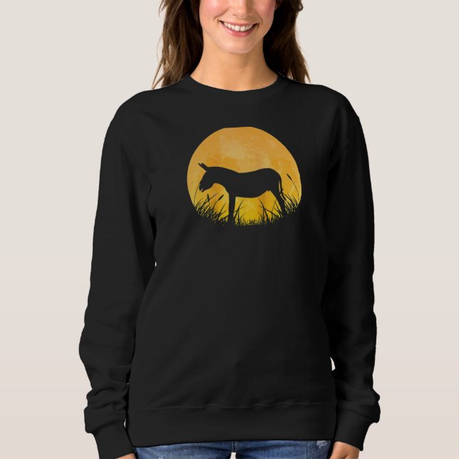 Moletom Donkey Easy Halloween Outdoor Jackass Mule Moon Co (Frente)
