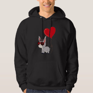 Moletom Donkey With Heart Balloon Valentines Day Love Boys