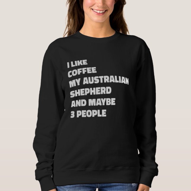Moletom Dono de Cachorro Pastor Australiano Café Piada Eng (Frente)