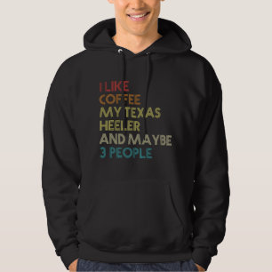 Moletom Dono de Cachorro Texas Heeler Amantes de Café Vint