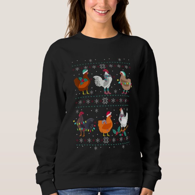 Moletom Dono de Frango Birb Memes Farmer Fúcil Natal Chi (Frente)