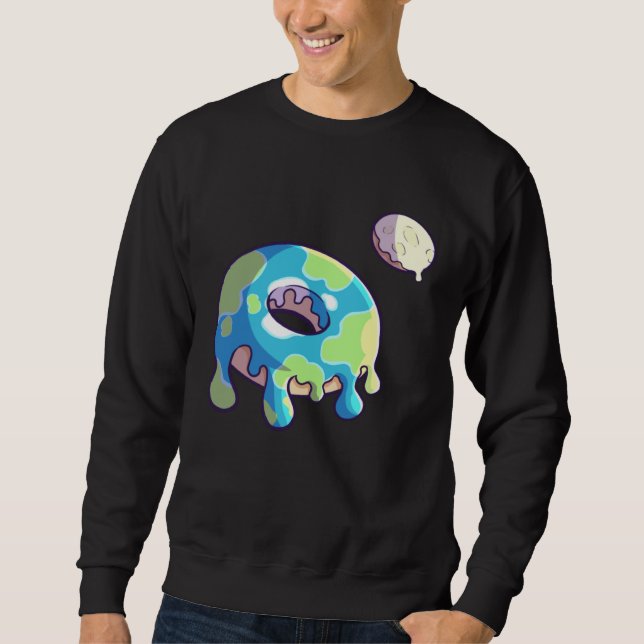 Moletom Donut Space Party Shop  Earth and Moon Frosted Sol (Frente)