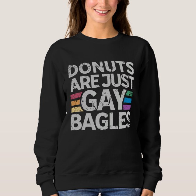 Moletom Donuts Are Just Gay Bagels   Donut  1 (Frente)