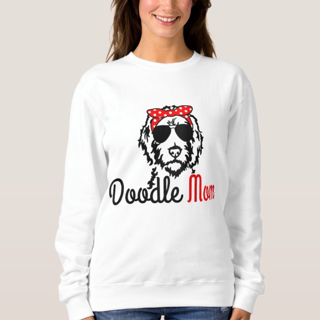 Moletom Doodle Mãe Goldendoodle Labradoodle Cachorro Ouro  (Frente)