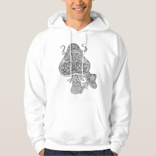 Moletom Doodle mágico tirado mão dos cogumelos