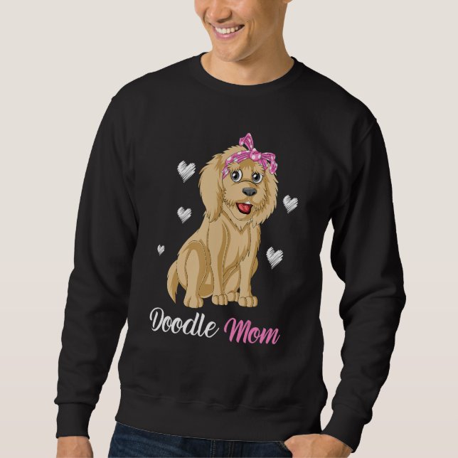 Moletom Doodle Mom Funny And Cute Goldendoodle For Mom Mot (Frente)