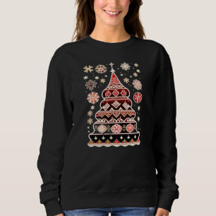 Moletom Doodle Russian Christmas Tree Sweater, Hoodie 2023