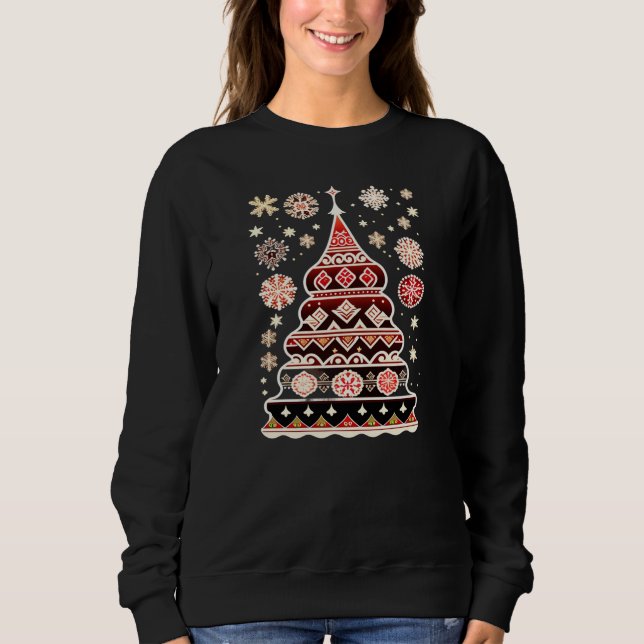 Moletom Doodle Russian Christmas Tree Sweater, Hoodie 2023 (Frente)