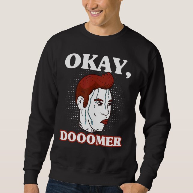 Moletom Doomer Wojak Meme Messy Boomer Doomed Nihilist (Frente)