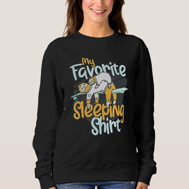 Moletom Dormir Animais Dormir Com Sono Preguiçoso Tardio D (Frente)