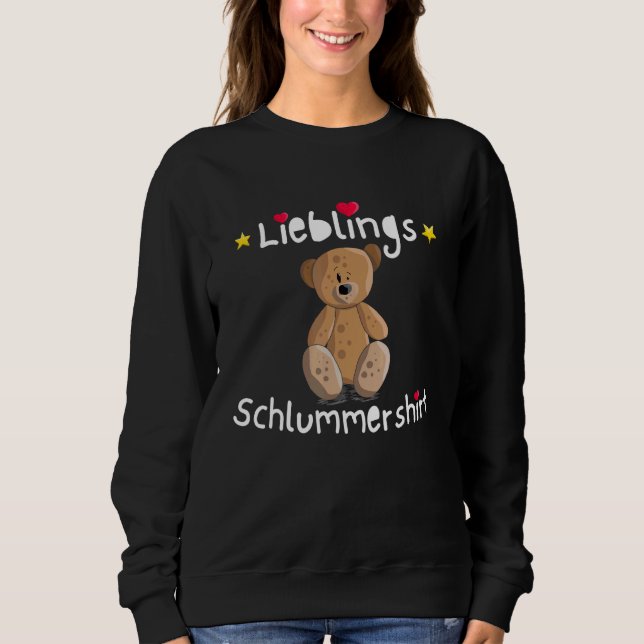 Moletom Dormir Favorito Urso de Teddy Estrelas Dormindo (Frente)