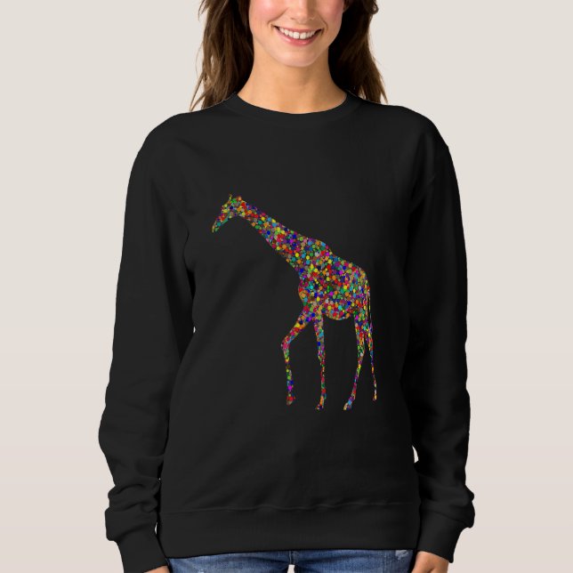 Moletom Dot Giraffe  giraffe kids giraffe girl giraffe (Frente)
