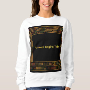 Moletom Dourado Kente Patterna Africano