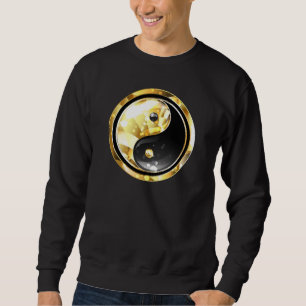 Moletom Dourado Yin Yang a preto