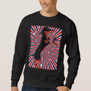 Moletom Doxie Independence Day Cute Dachshund Wiener Dog