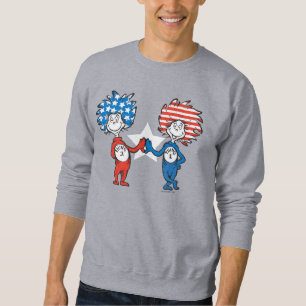 Moletom Dr. Seuss   Coisa Um Coisa Dois Gráfico Patriótico