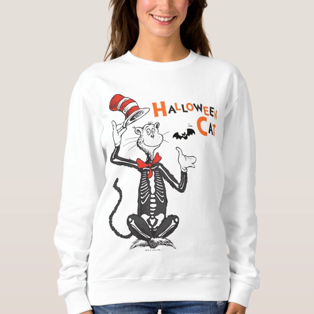 Moletom Dr. Seuss | Gato no Chapéu de Halloween (Frente)