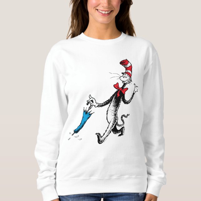 Moletom Dr. Seuss | Gato no Chapéu Passeio de Guarda-chuva (Frente)