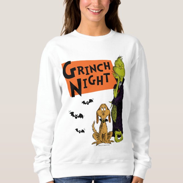 Moletom Dr. Seuss | Noite do Grinch no Halloween Gráfico (Frente)