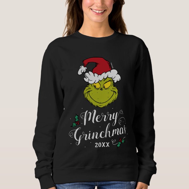 Moletom Dr. Seuss Personalizado | Camisola de Grinchmas Fe (Frente)
