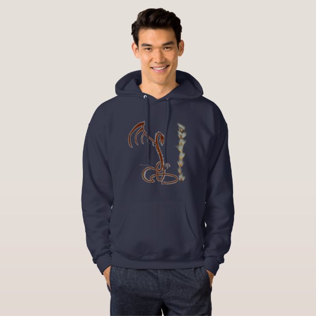 Moletom Draconia Homens Hoodie (Frente Completa)