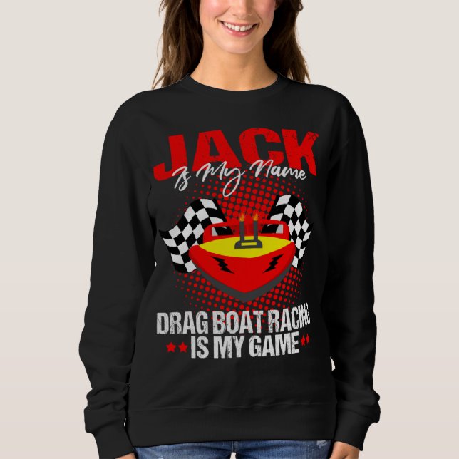Moletom Drag Boat Driver Quote for Speedboat Racing Jack   (Frente)