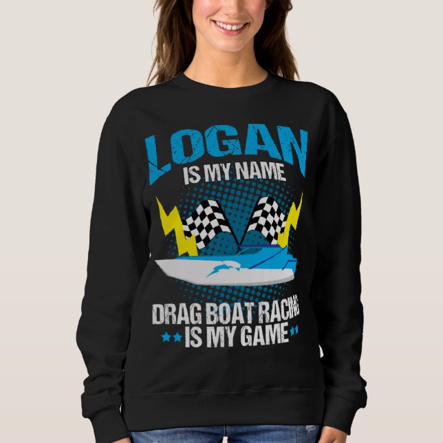 Moletom Drag Boat Driver Quote for Speedboat Racing Logan (Frente)