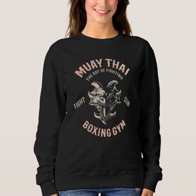 Moletom Dragão de Muay Thai Luta de MMA Boxe Tailandês (Frente)