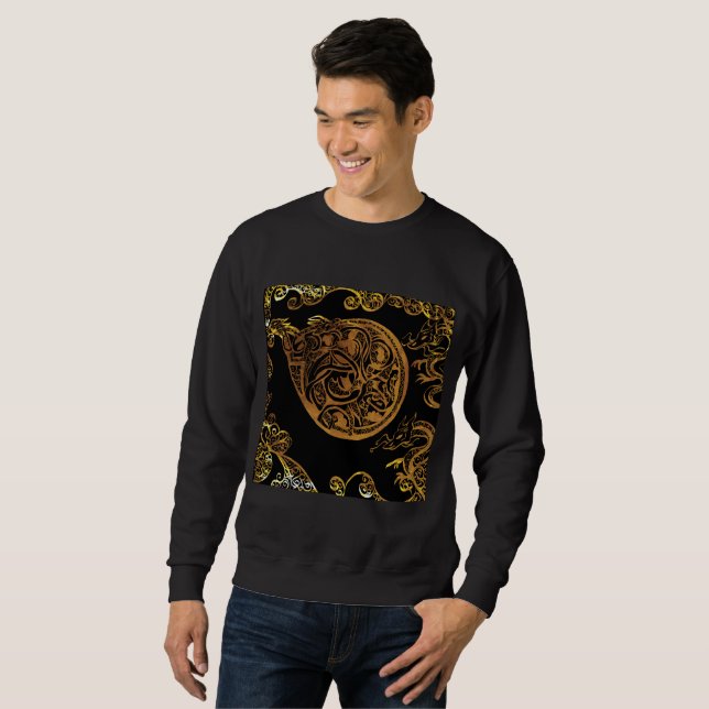 Moletom Dragão Dourado (Frente Completa)