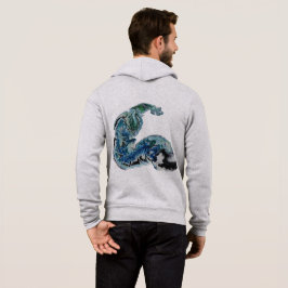 Moletom Dragão nas Ondas – Energia Oceânica Abstrata