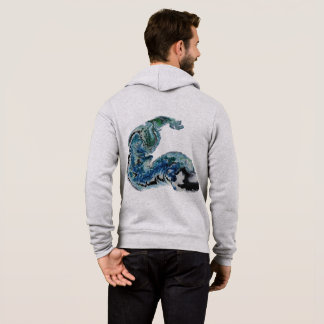 Moletom Dragão nas Ondas – Energia Oceânica Abstrata