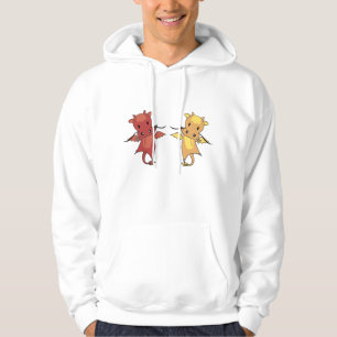 Moletom Dragão Vermelho E Dragão Amarelo Fale Fantasia