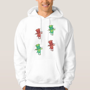 Moletom Dragão Vermelho Fantasia Verde Bons Animais Para C