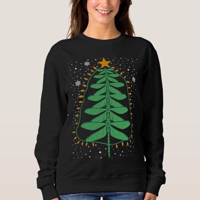 Moletom Dragonfly Christmas Tree Lights Xmas Mens Womens K (Frente)