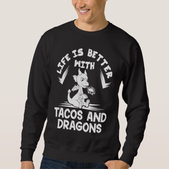 Moletom Dragons Tacos Women Men Kids Mexican Love 1 (Frente)