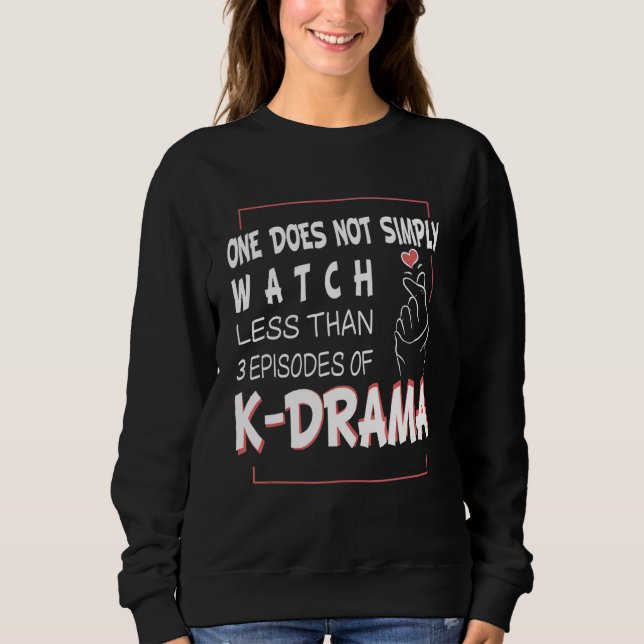 Moletom Drama Coreano Kdrama Dedo Coração Dizendo 1 (Frente)