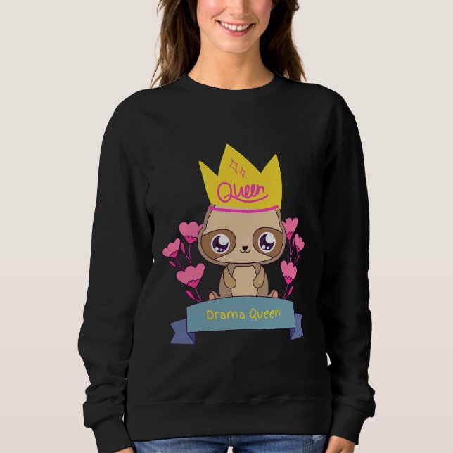 Moletom Drama Queen Sloth (Frente)