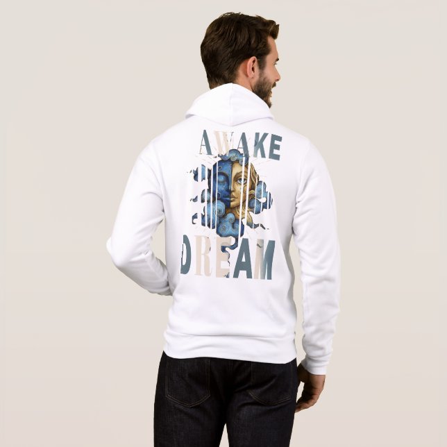 Moletom DREAM-AWAKE surreal moon & sun  HOODIE (Parte Traseira Completa)