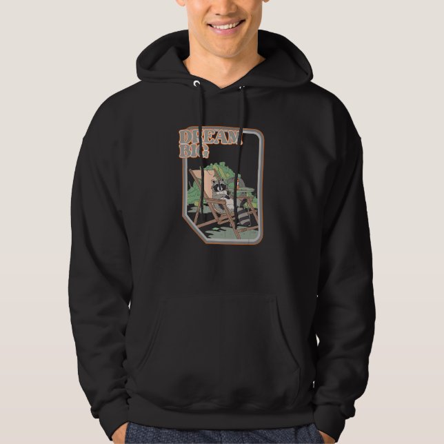 Moletom Dream Big Funny Raccoon Trash (Frente)
