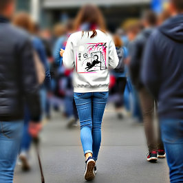 Moletom Dreamy Cherry Blossom Cat Soccer for japaness art