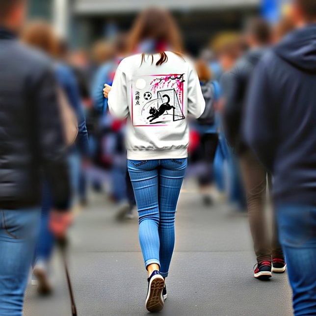 Moletom Dreamy Cherry Blossom Cat Soccer for japaness art (Criador carregado)