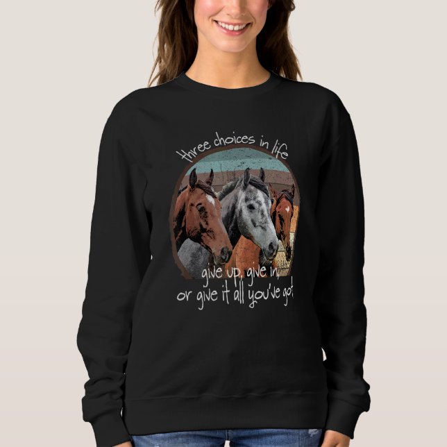Moletom Dressage Hunter Jumper Evento Horse Show Inspira (Frente)