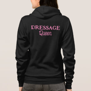 Moletom Dressage Queen Cute Retro Script Equestriano