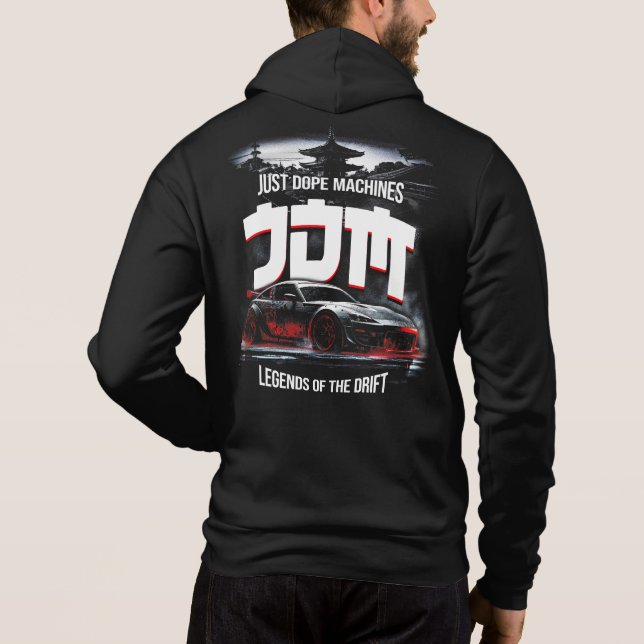 Moletom Drift JDM Apenas Desvia Legendas de Máquinas da De (Verso)