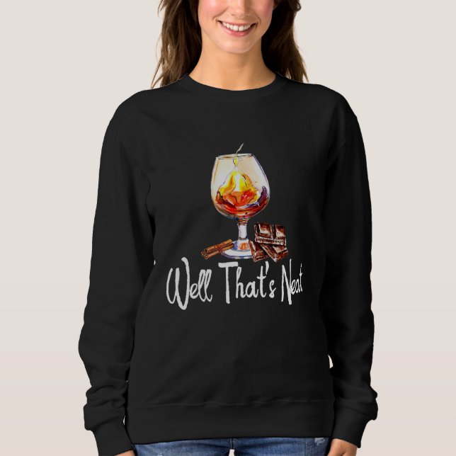 Moletom Drinking Bourbon Wine Mens Womens (Frente)
