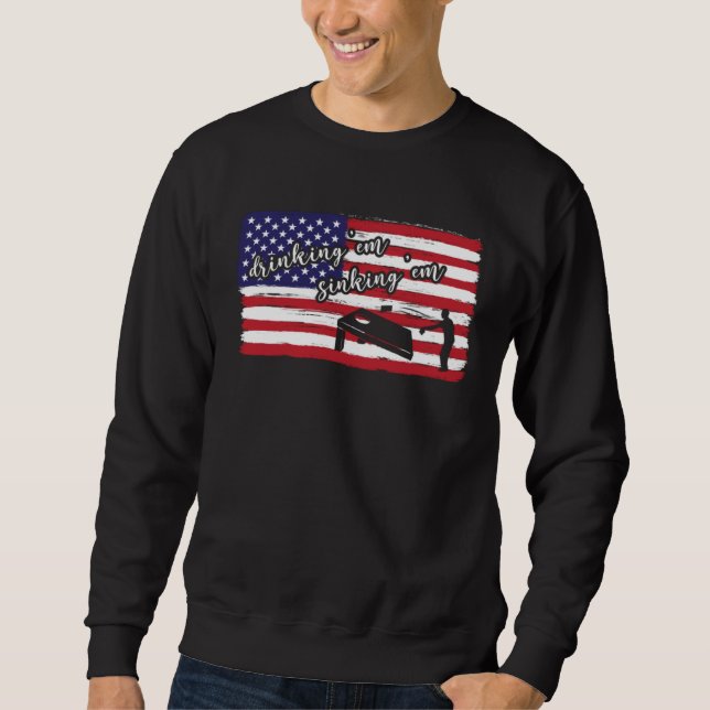 Moletom Drinking Em Sinking Em Cornhole Player Cornhole (Frente)